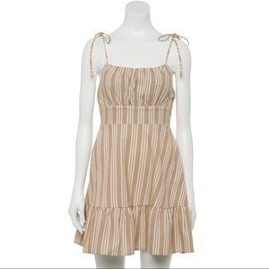 NWT Speechless Shoulder Ties Mini Dress Tan Juniors Size XXL